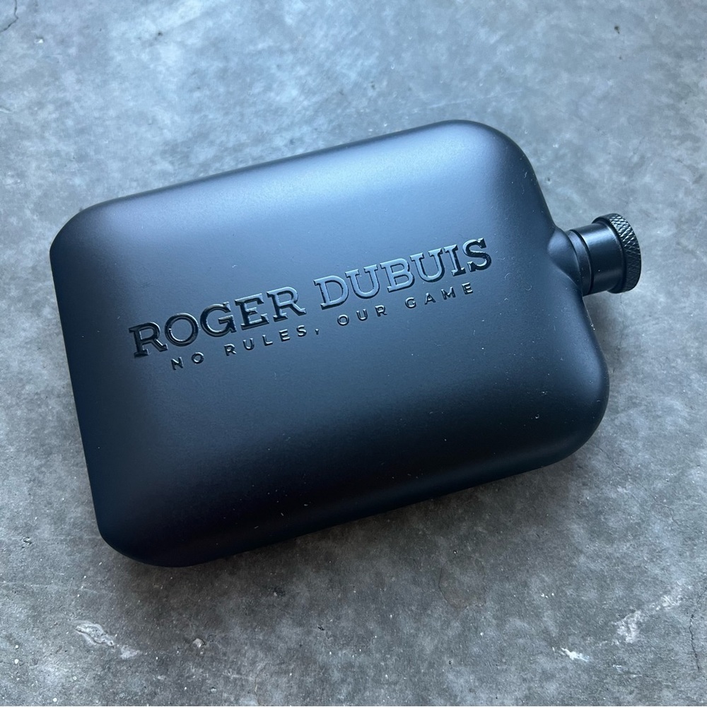 Roger Dubuis Black Flask - Stainless Steel 6oz